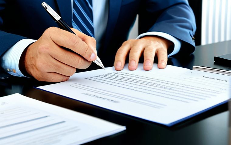 Labor Contract Drafting**
A professional labor lawyer (Nosa) meticulously drafting a labor contract at a clean desk in a bright, modern office. Focus on the contract details and a friendly, approachable demeanor. Fully clothed, appropriate attire, safe for work, perfect anatomy, natural proportions, professional setting, high quality.
**