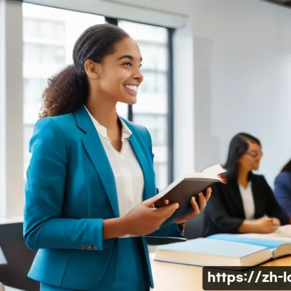노동법 강의 추천과 리뷰 - **Prompt 1: Empowered Professional Learning Labor Law**
A vibrant, modern office setting with na...