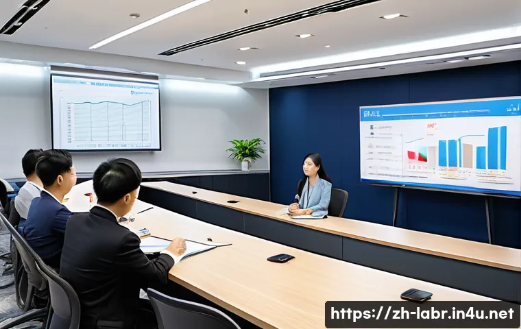 공인노무사 실무 교육 프로그램 - A modern corporate training classroom scene in China, featuring diverse professionals attentively pa...